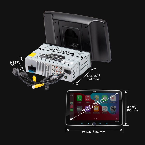 Main product image for BOSS BVCPA10W 10" Touchscreen Monitor In-Dash Receiver265-4700
